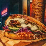 lille kebab végé, kebab berlinois sur table