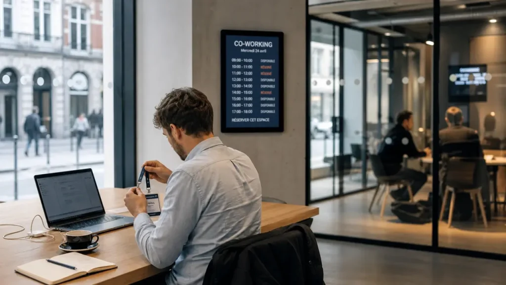 Intérieur des meilleurs espaces de coworking à Lille, bureau privé près de la gare