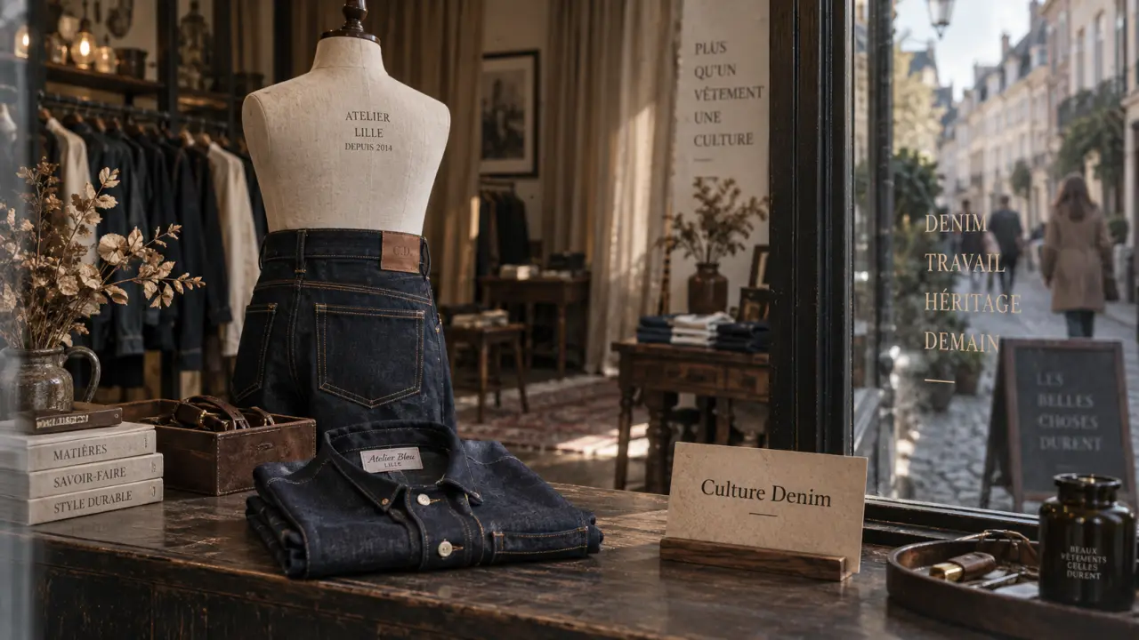 Culture denim Lille : vitrine de boutique denim, enseigne Culture Denim encore active ?