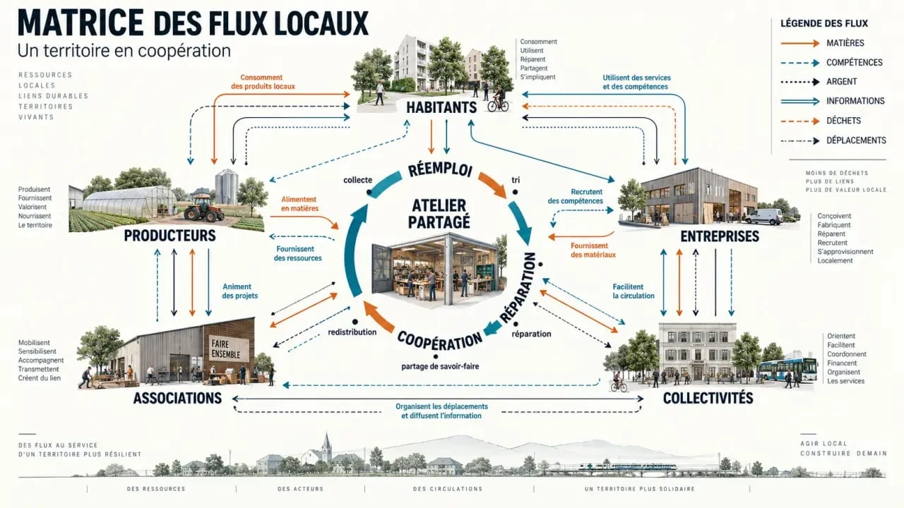 Matrice des flux et acteurs de l’économie locale