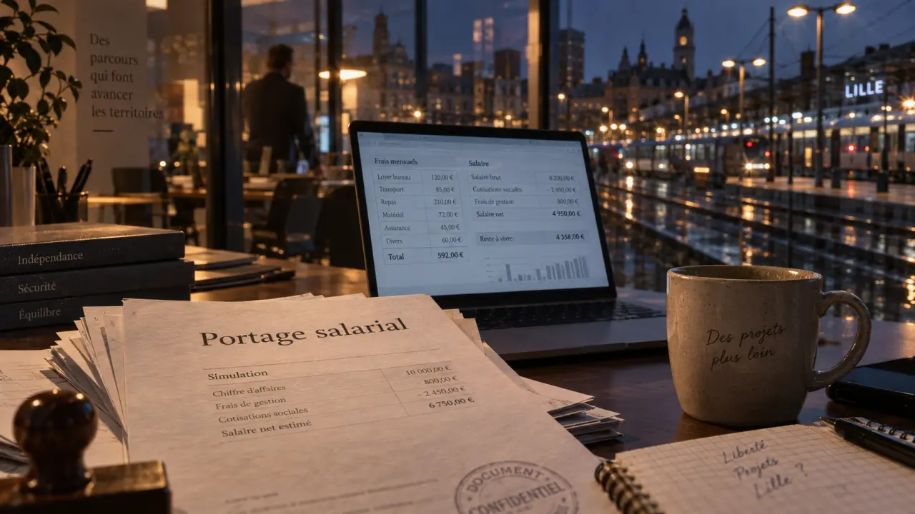 Portage salarial Lille : protéger vos revenus, calculs de salaire et frais en bureau