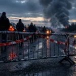 A25 coupée près de Lille : un poids lourd en feu vers Dunkerque