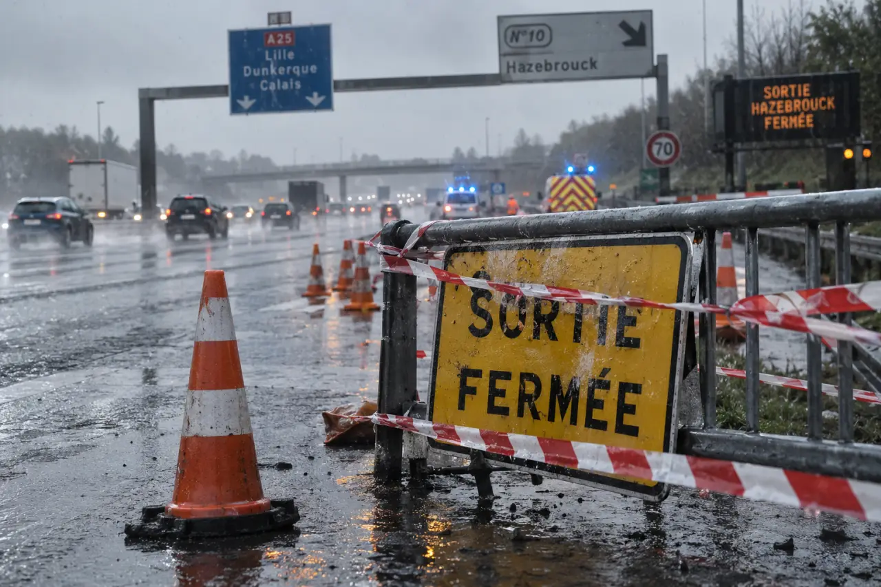 Accident sur l’A25 : la sortie Hazebrouck fermée dans le sens Lille-Dunkerque