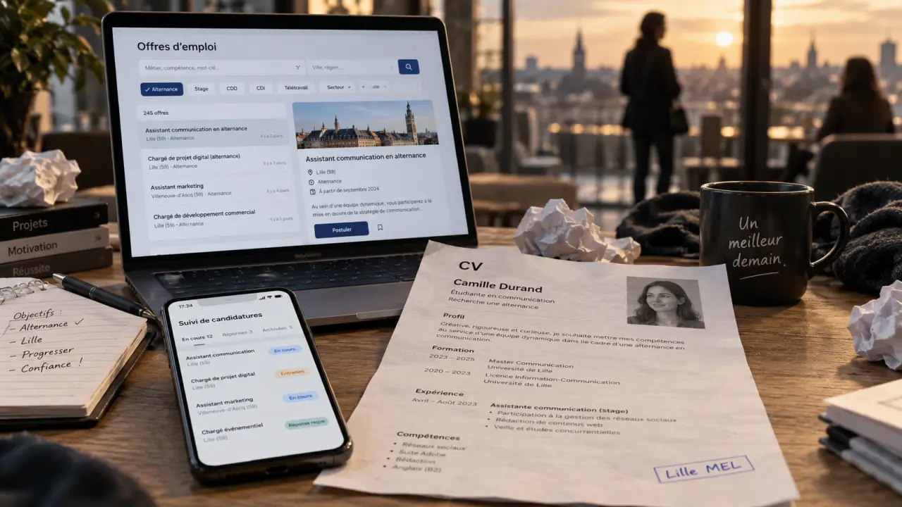 Alternance Lille : CV et recherche d’offres de formation