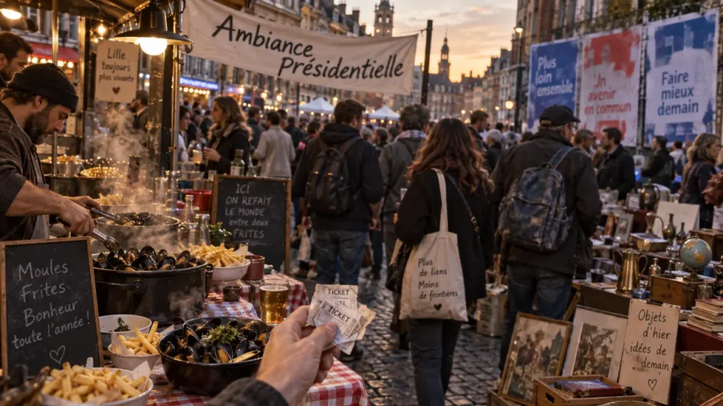 Ambiance présidentielle au cœur de la Braderie de Lille