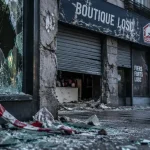 La boutique du LOSC vandalisée en marge d'une manifestation à Lille