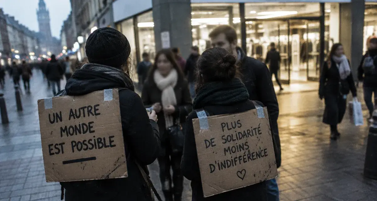 À Lille, l’AFPS 59/62 a mené une action de boycott devant Carrefour City