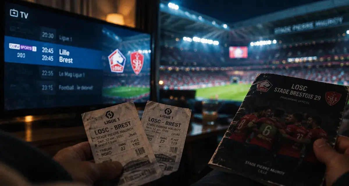 Lille - Brest : horaire et chaîne TV pour suivre le match de Ligue 1