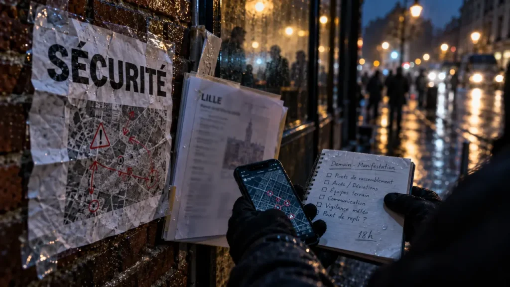 À Lille, Arnaud Deslandes alerte sur la sécurité avant la manifestation du 24 octobre