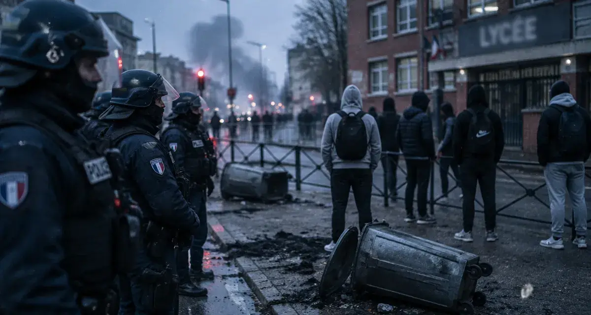 Huit gardes à vue après des incidents devant des lycées à Lille