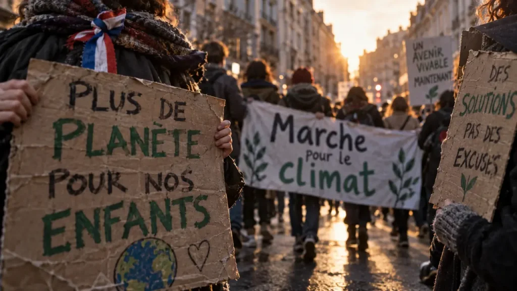 À Lille, la marche pour le climat a réuni des élus de gauche, sans la droite