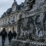 À Lille, le monument Salengro-Delory tagué près de l’hôtel de ville