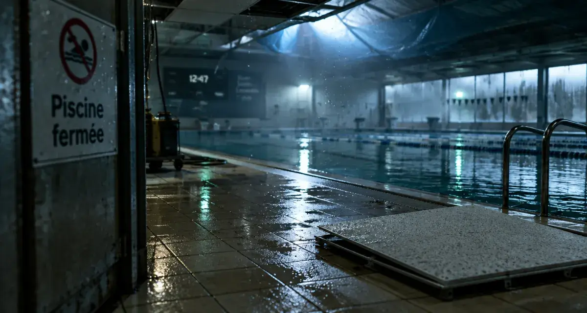 À Lille, la piscine Camille-Muffat fermée plusieurs semaines après une chute de dalle