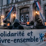 À Lille, élus et agents réunis devant la mairie après les violences