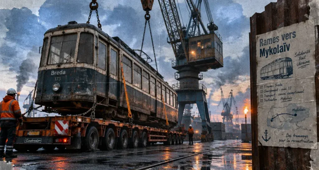 La MEL va donner 23 rames de tramway Breda à la ville ukrainienne de Mykolaïv